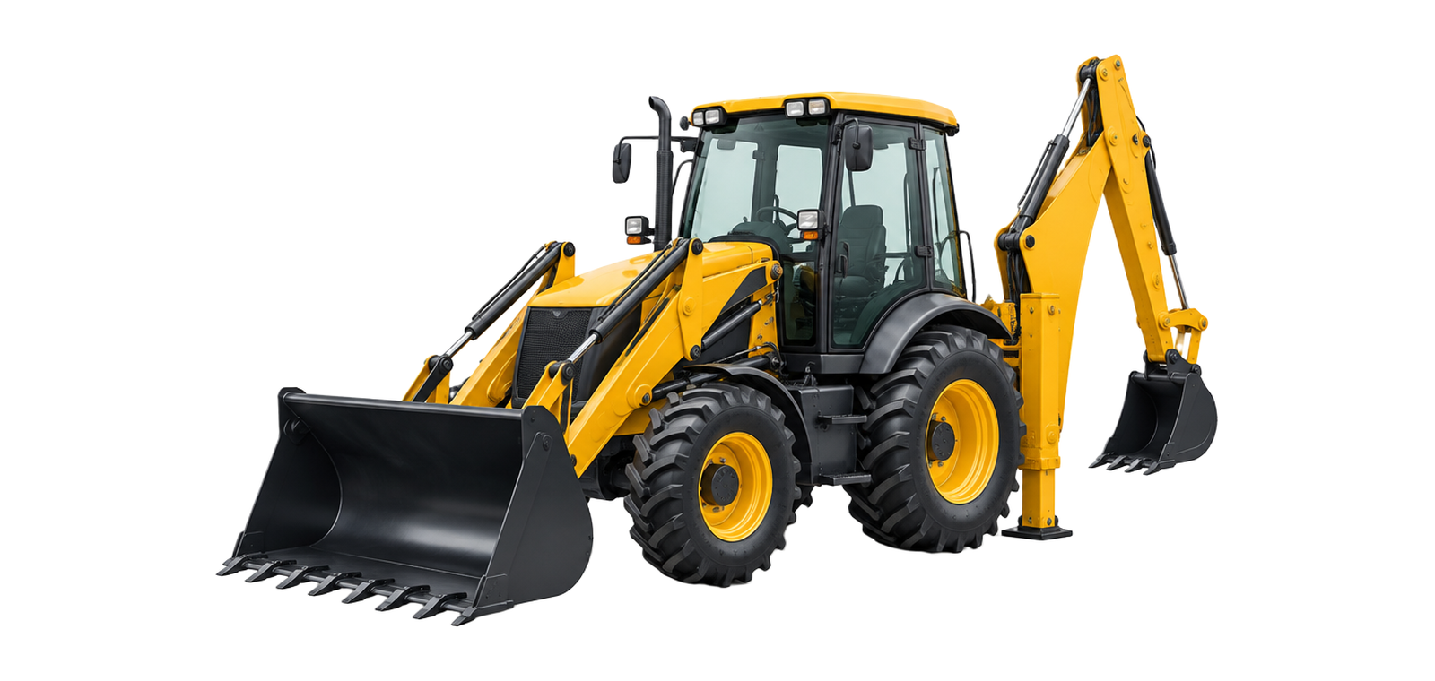 TLB (tractor loader backhoe) for hire from Lu Plant Hire